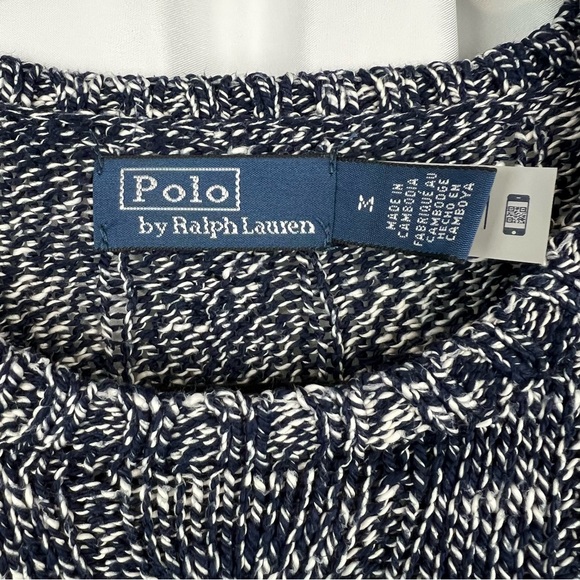 Polo Ralph Lauren Cable Knit Marled Ragg Cotton Crewneck Sweater - Picture 10 of 16